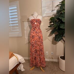Free People Floral Maxi Dress size Small